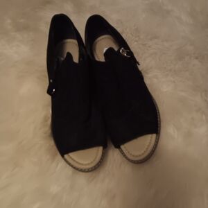 Dr. Scholl's Black Open-Toe Mule Sandals